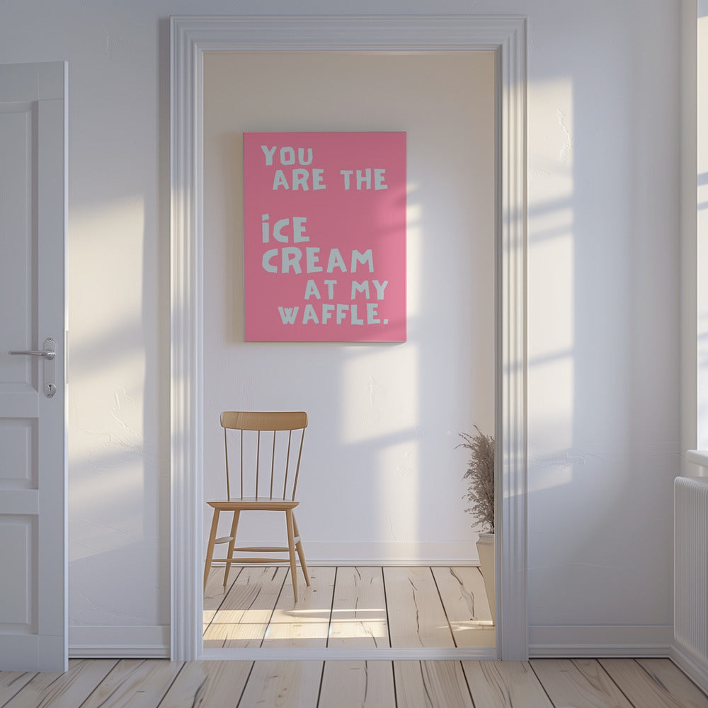 Icecream at my waffle | Canvas
