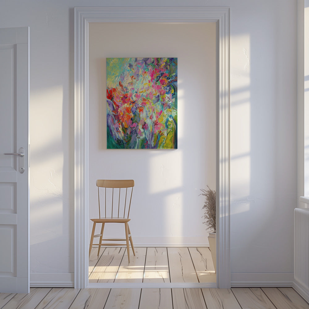 Lebendige Blumensymphonie | Leinwand