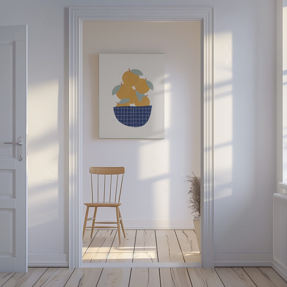 Bowl of Oranges | Canvas
