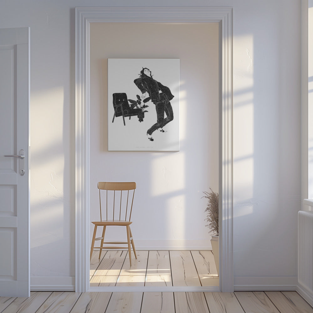 Jlr Dancingathome6 Schwarzweißkopie | Leinwand