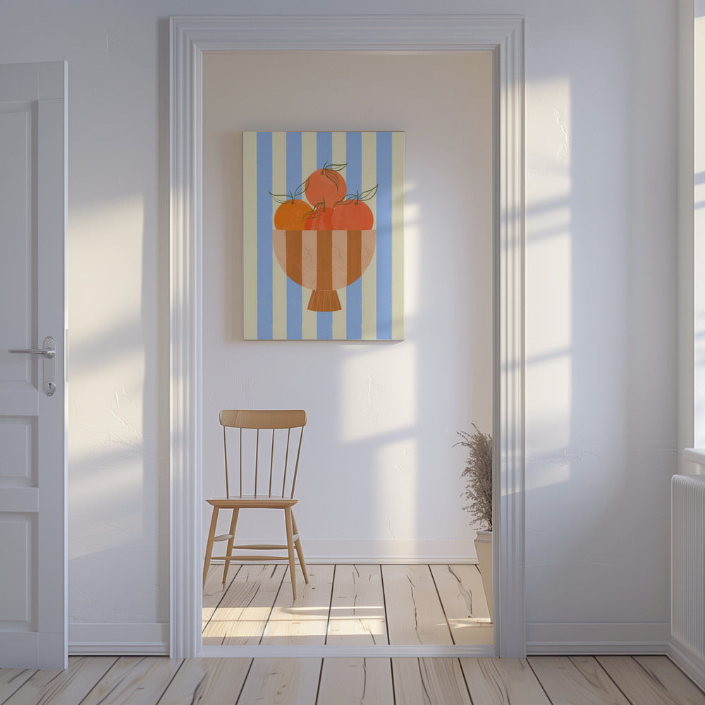 Bowl of Oranges | Canvas