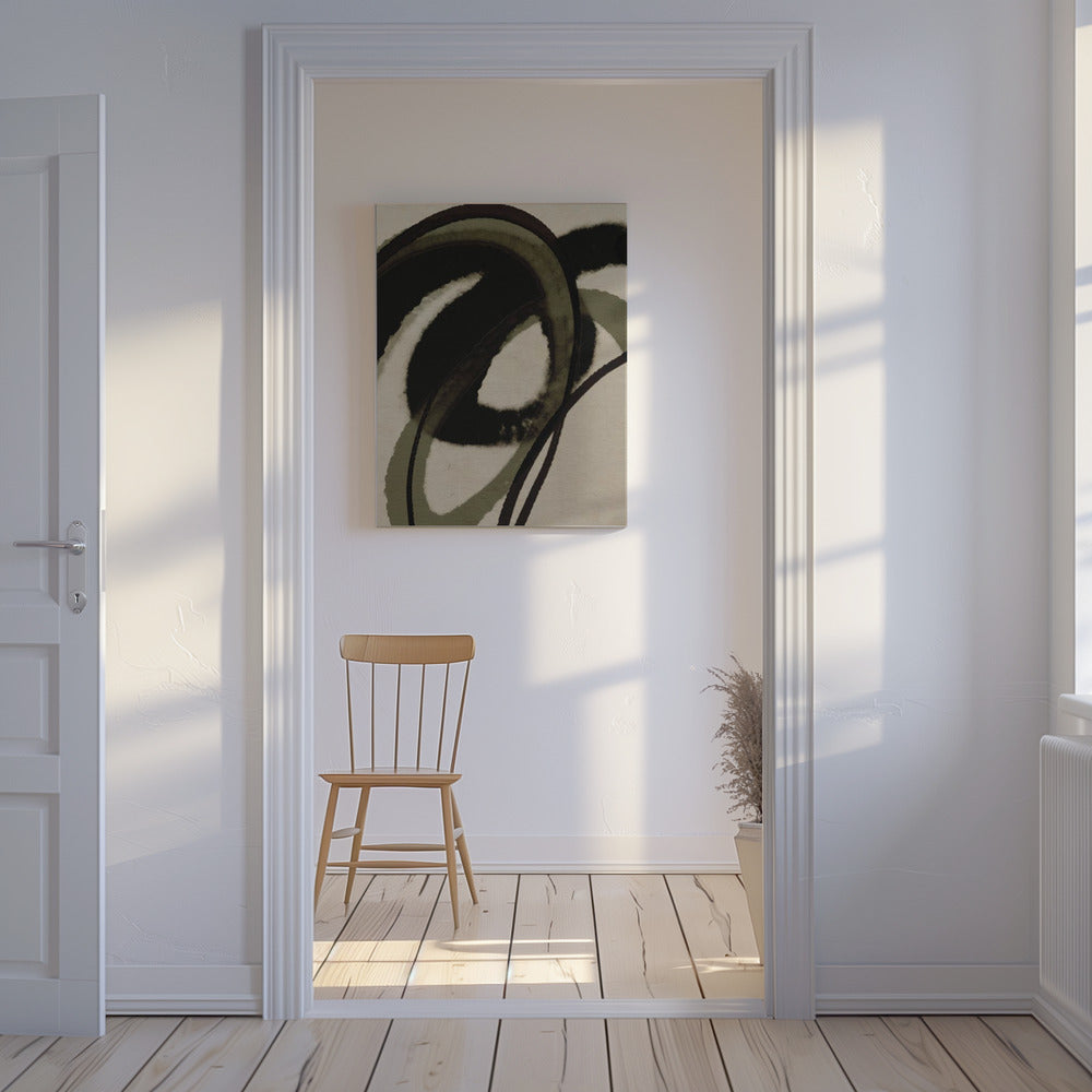 Inked Flowing Circles | Canvas