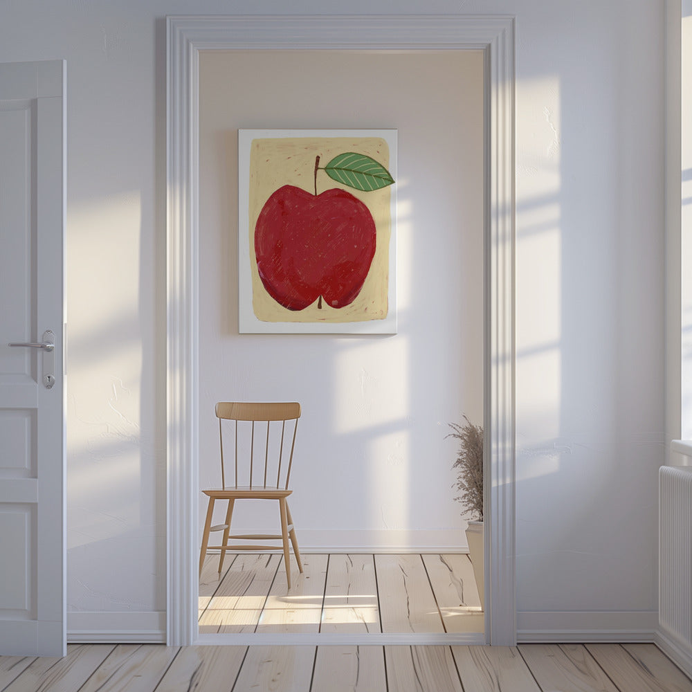 Großer roter Apfel | Leinwand