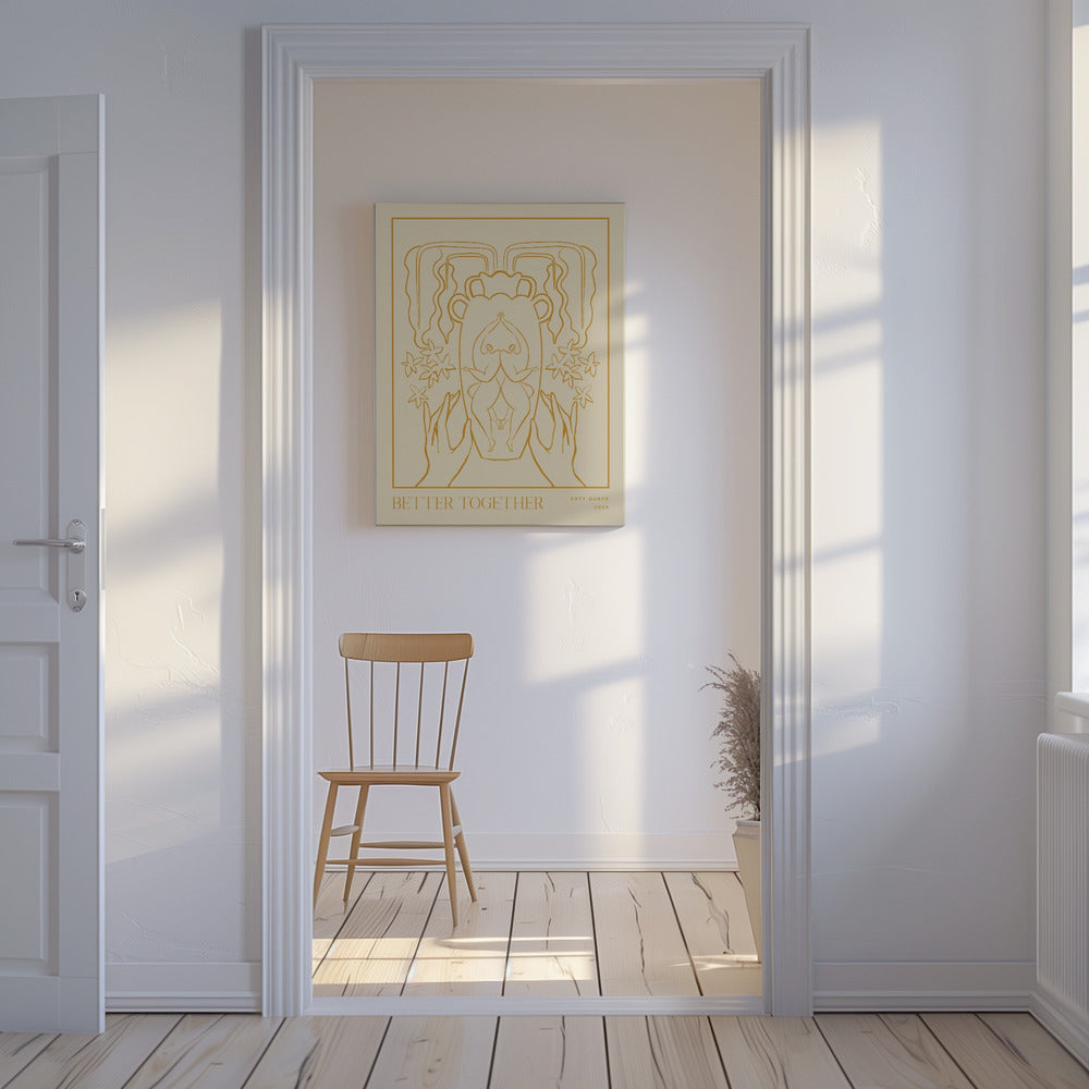Vessel Collection: Gemeinsam besser (LineArt) | Leinwand