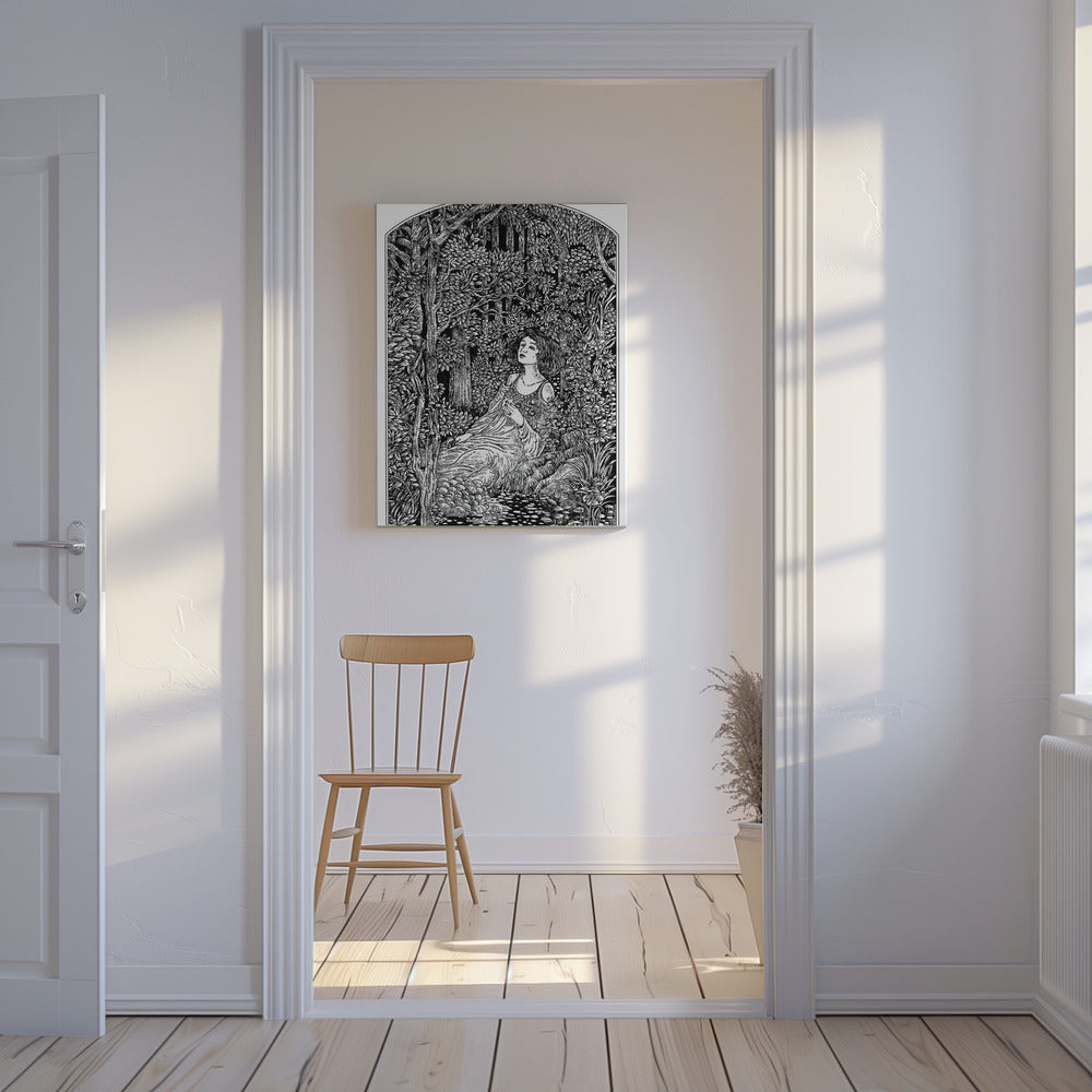 Woman in Forest | Canvas