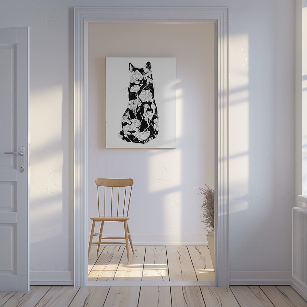 Nelkenkatze Original | Leinwand