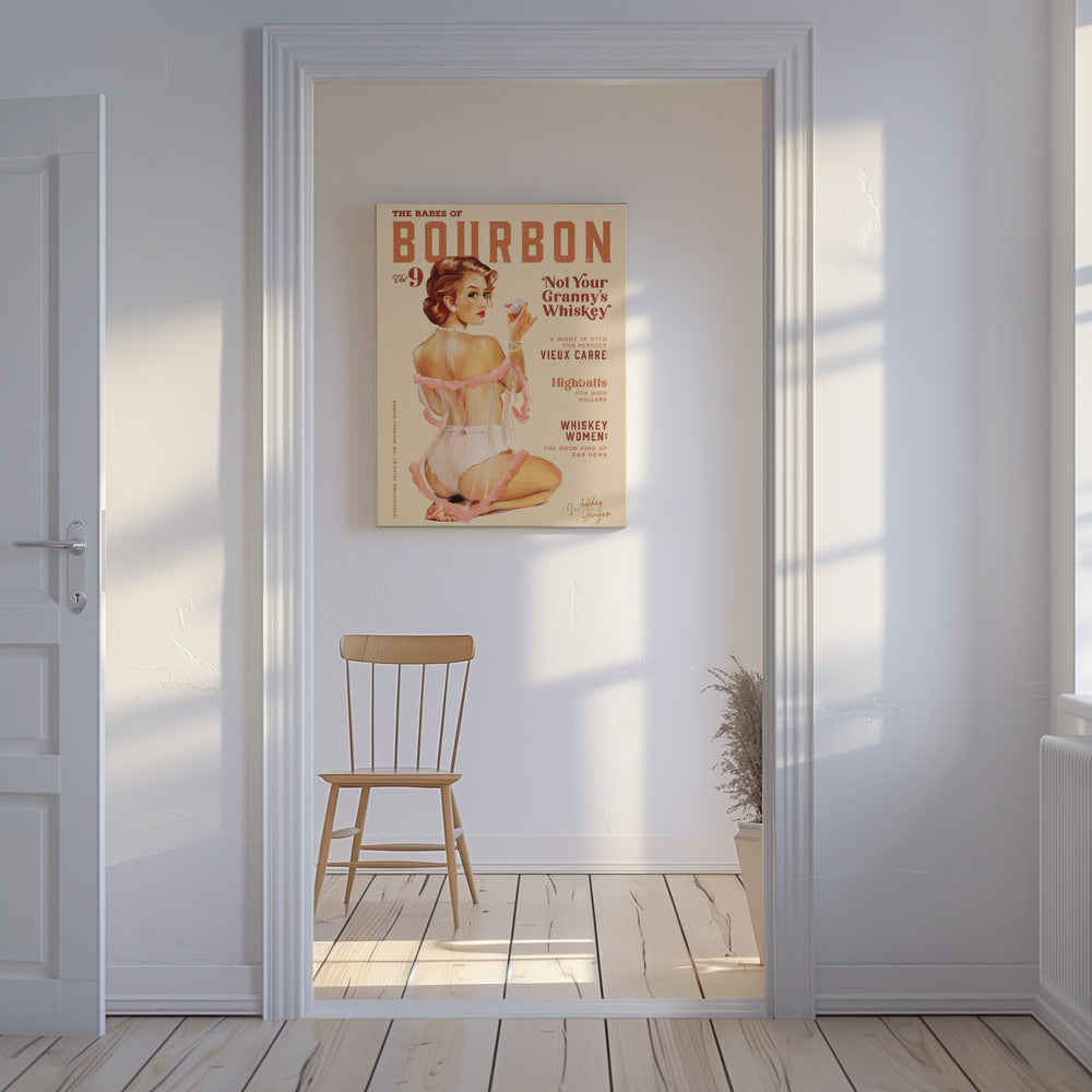 Babes of Bourbon Vol 9 Vintage Whiskey Pinup | Leinwand