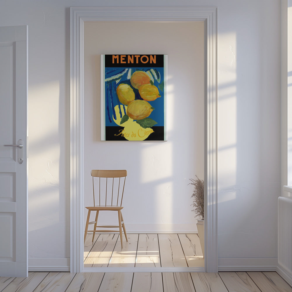 Zitronen Menton Zitrusfrucht Poster | Leinwand