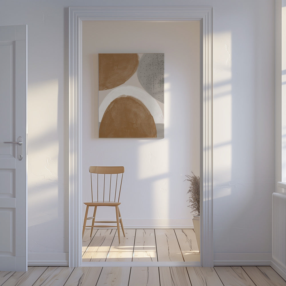 Erdige Formen Harmonie | Leinwand