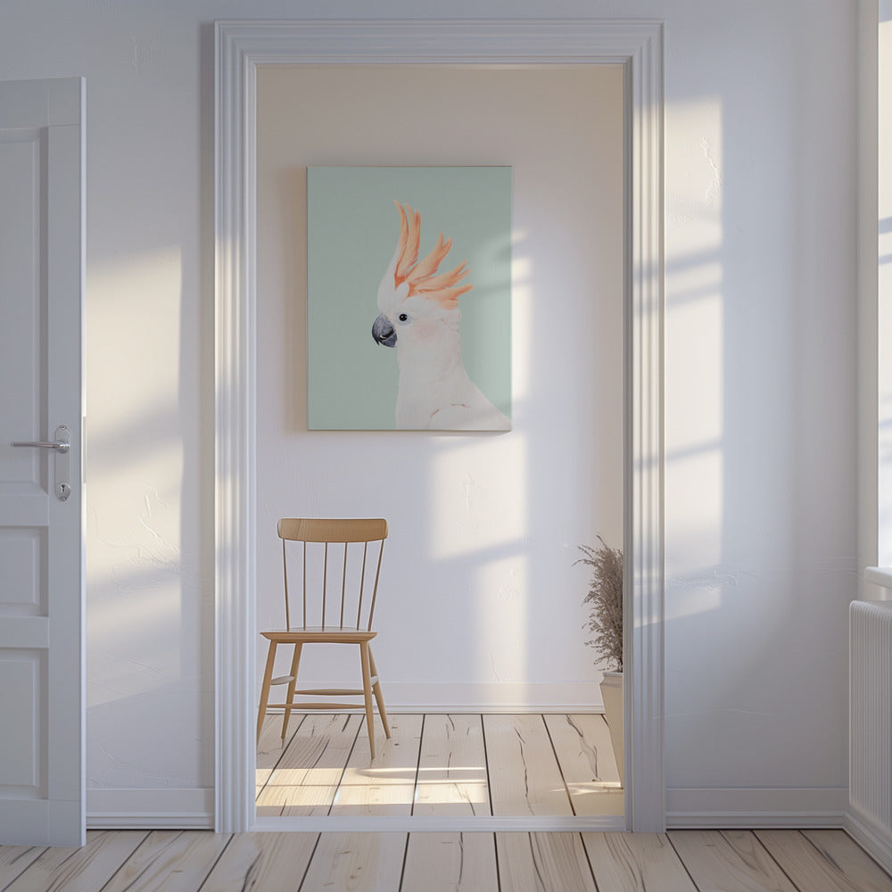 Cockatoo on Mint | Canvas