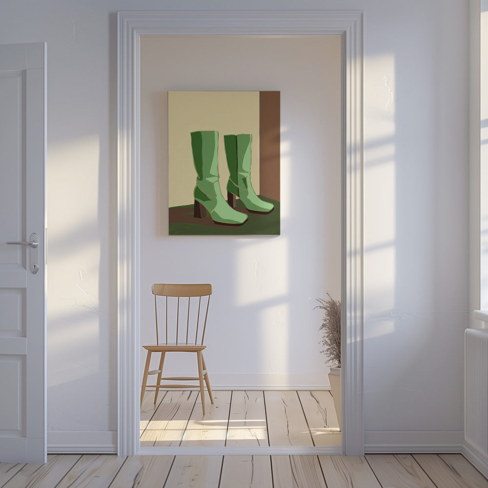 Grüne Stiefel | Canvas