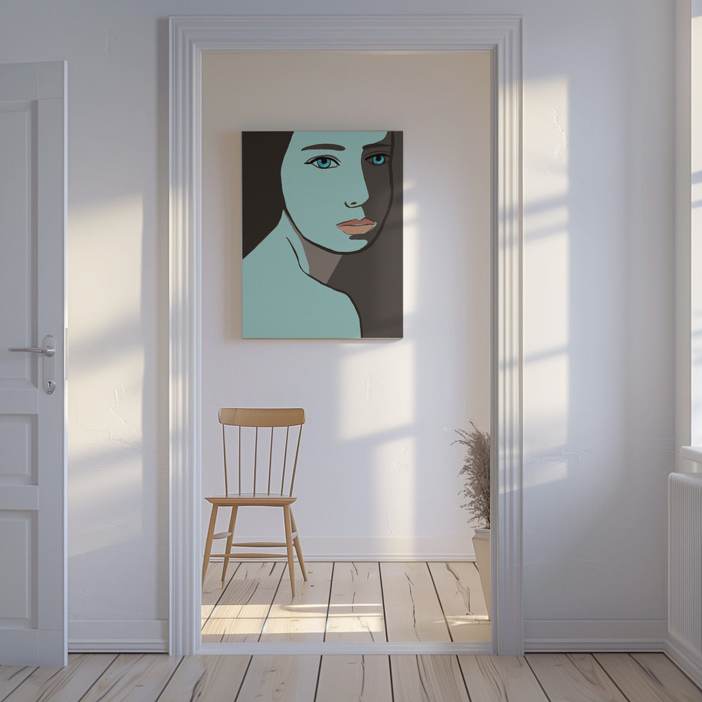 Blue woman | Canvas