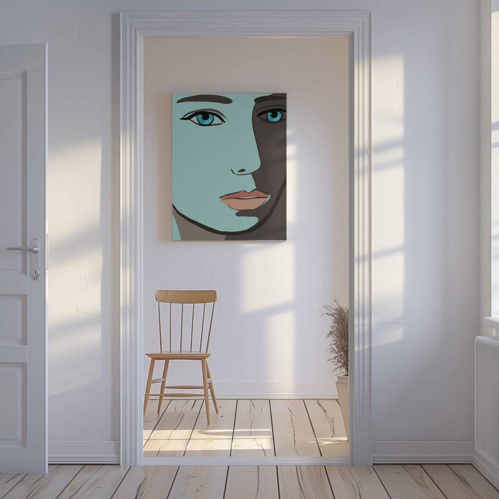 Blue face | Canvas