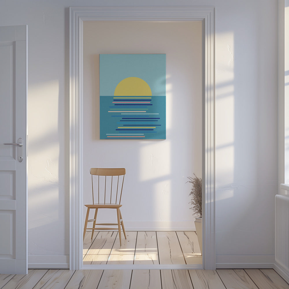 Sonnenaufgang in Ahrenshoop | Leinwand