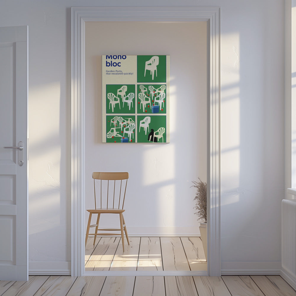 Poster Monoblock Fünf Quadrate | Leinwand