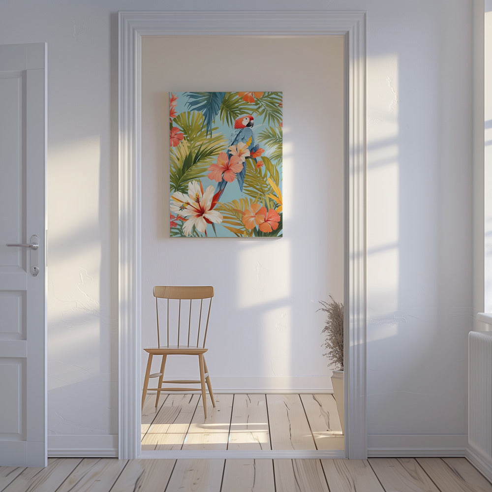 Ara Tropische Einsamkeit | Leinwand