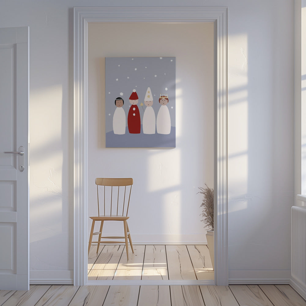 Festliches Quartett | Leinwand
