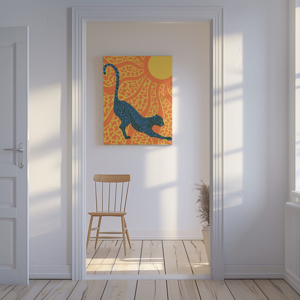 Sonnige Streifen | Leinwand