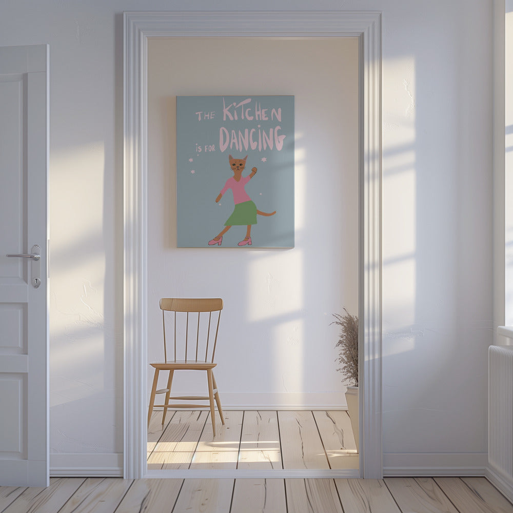 Die Küche ist zum Tanzen da | Leinwand