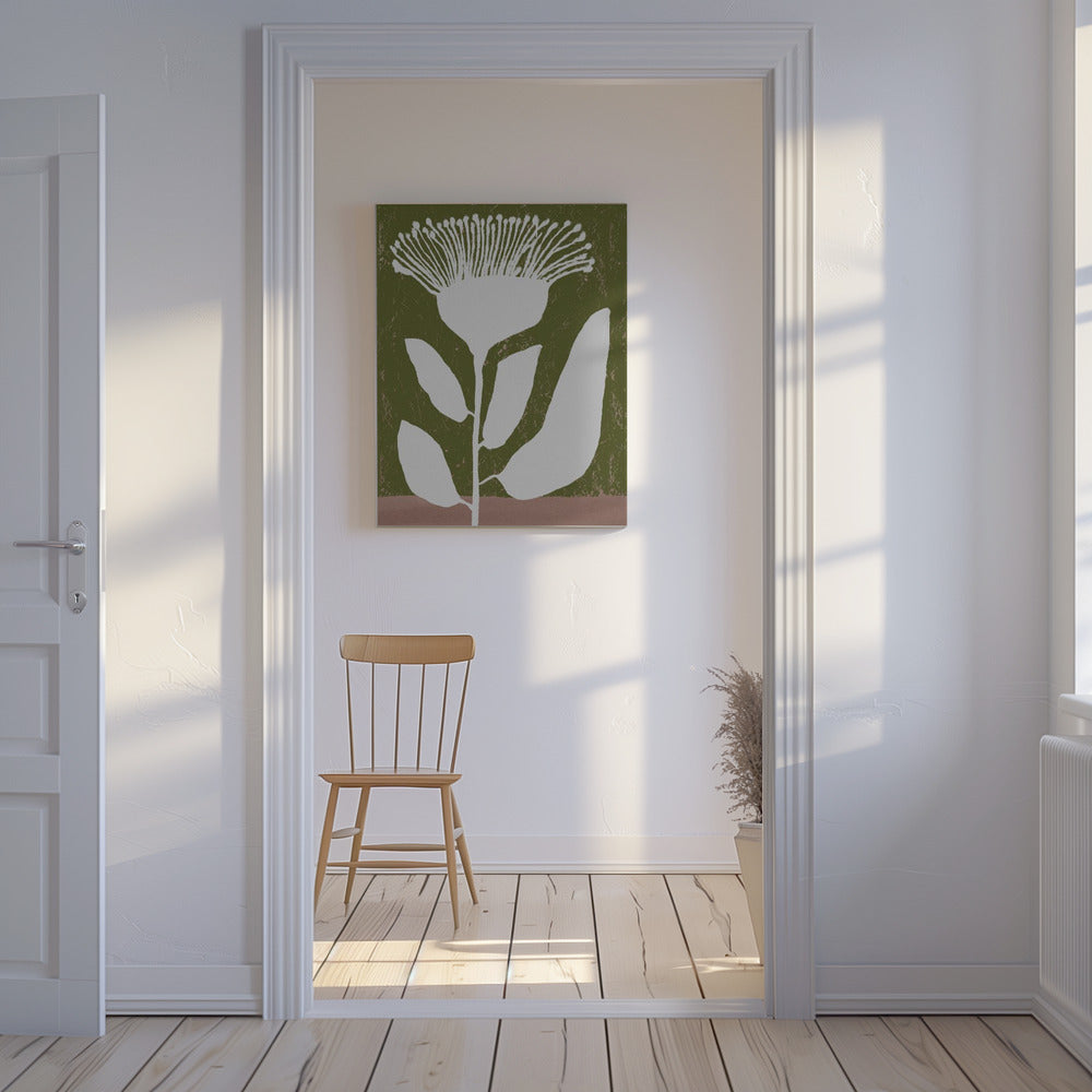 Botanisches Design einer Blume gegen | Leinwand