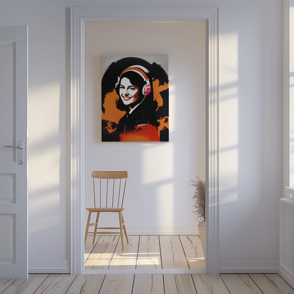 Ein lebhaftes Mädchen | Leinwand