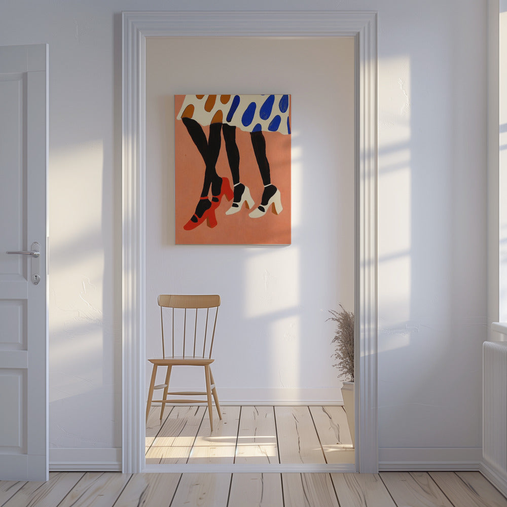 Gepunktete Schritte | Leinwand