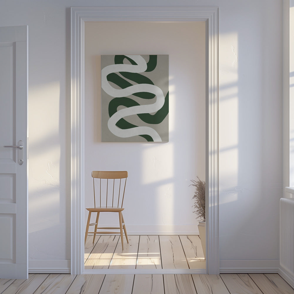 Expressionistische Kurven 3 | Leinwand