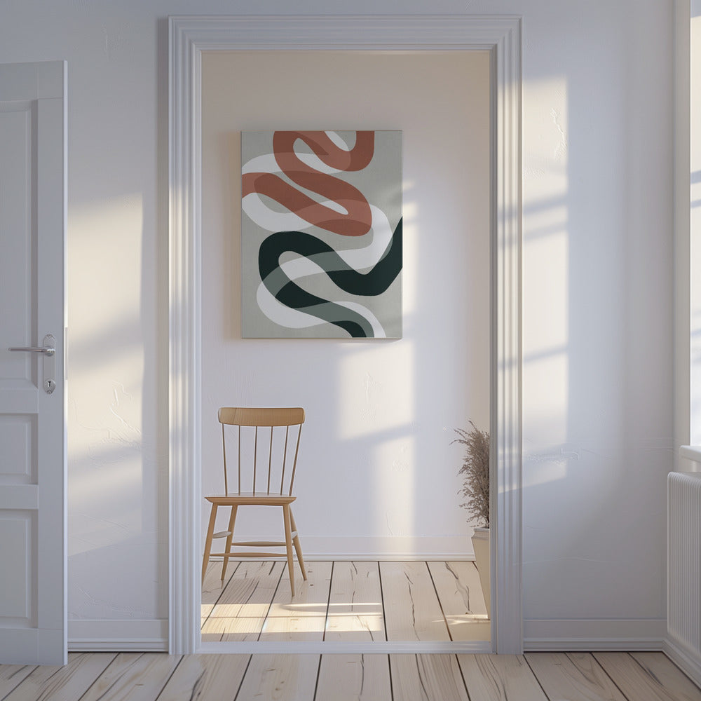 Expressionist curves 1 | Canvas