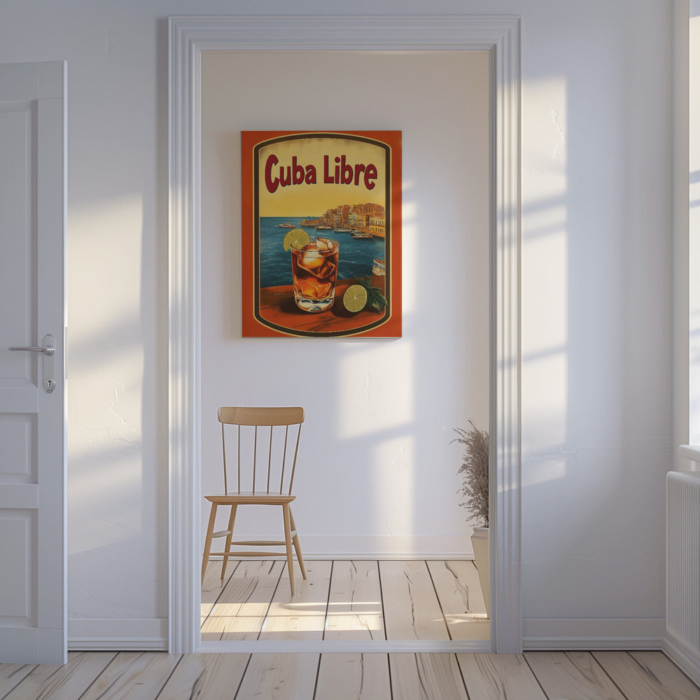 Cuba Libre Vintage Werbung | Leinwand