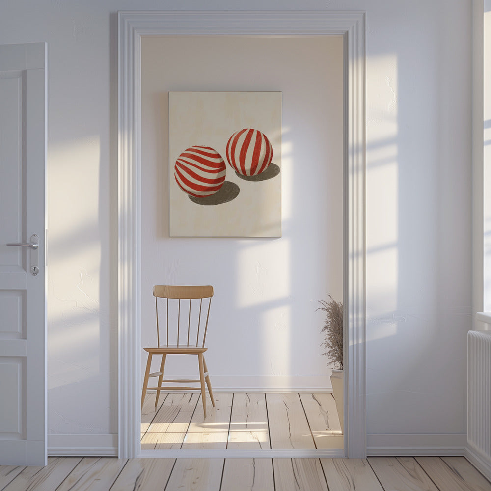 Candy Swirl Kugeln | Leinwand