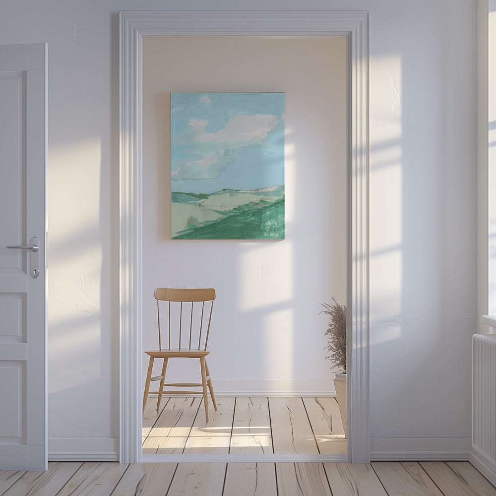 Landschaft im großen Himmel Nr. 1 | Leinwand