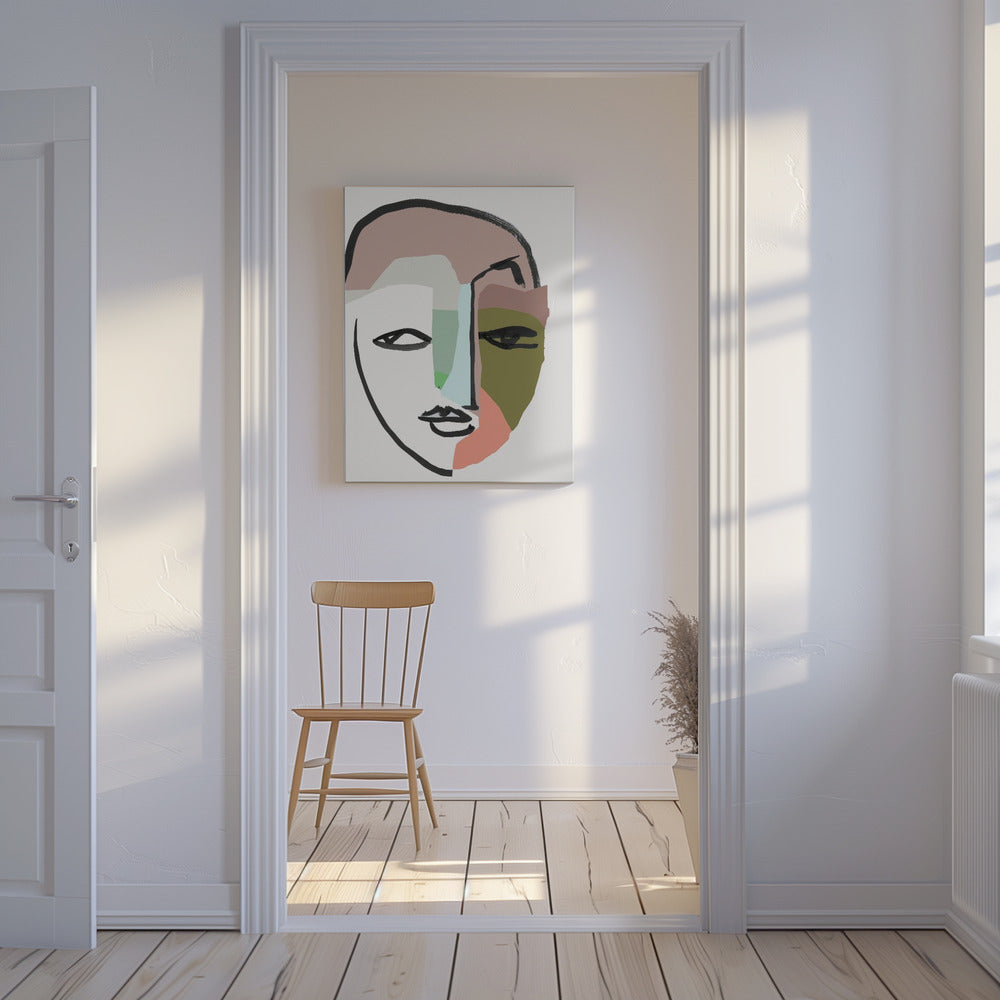 Visage Nr. 1 Kunstdruck | Leinwand