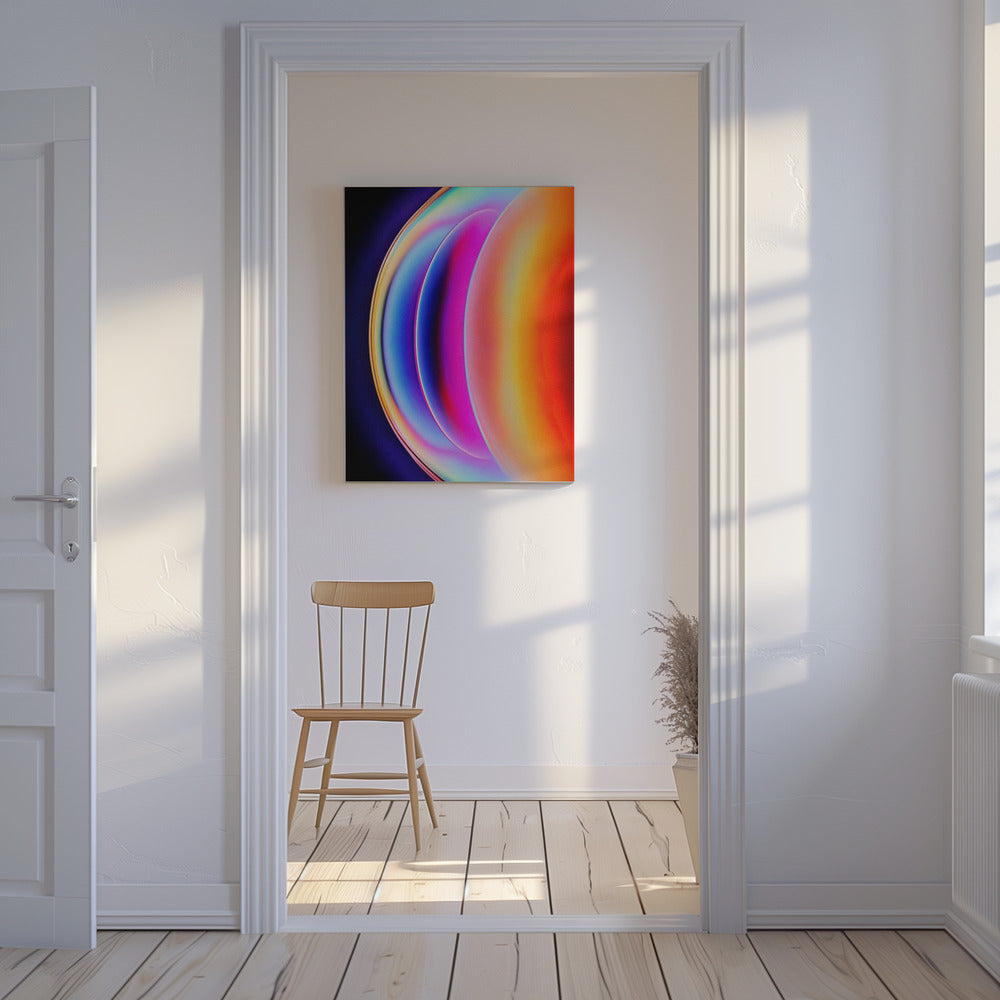 Paradies Farbverlauf Halo | Leinwand