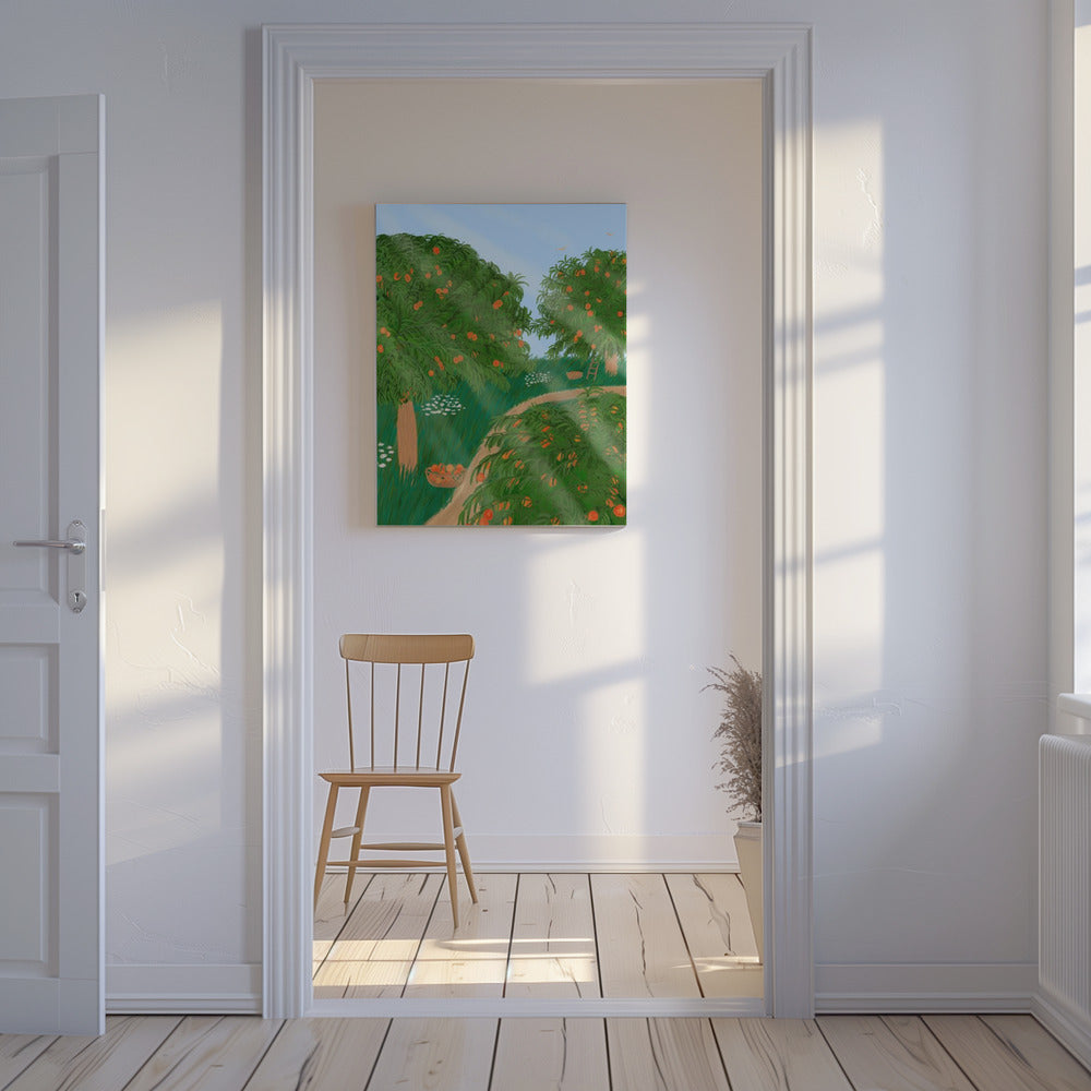 Pfirsichgarten | Leinwand