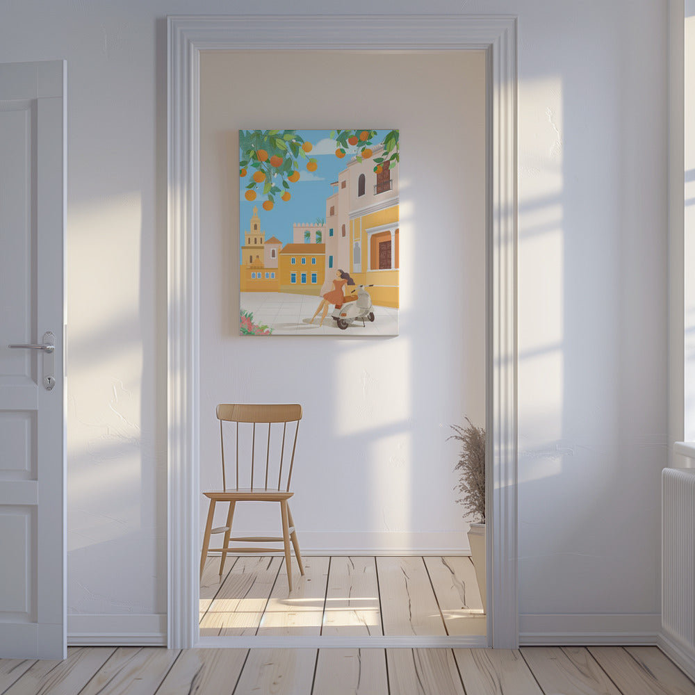 Sevilla Orangen, Spanien | Leinwand