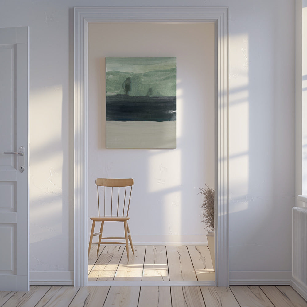 Minimale dunkle Landschaft 1 | Leinwand