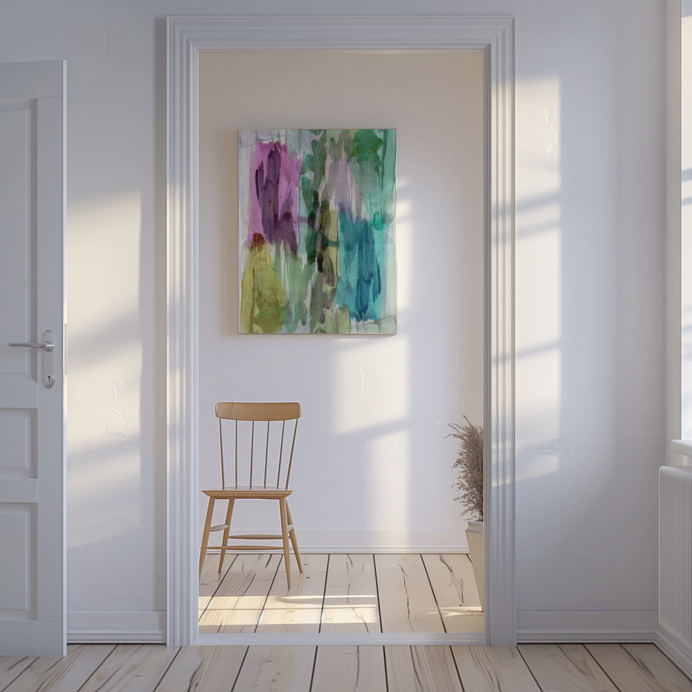 Aquarell Organische Formen 4 | Leinwand