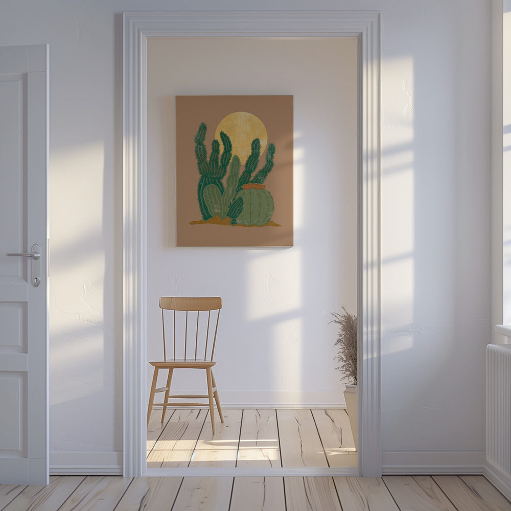 Moderner Americana Kaktus | Leinwand
