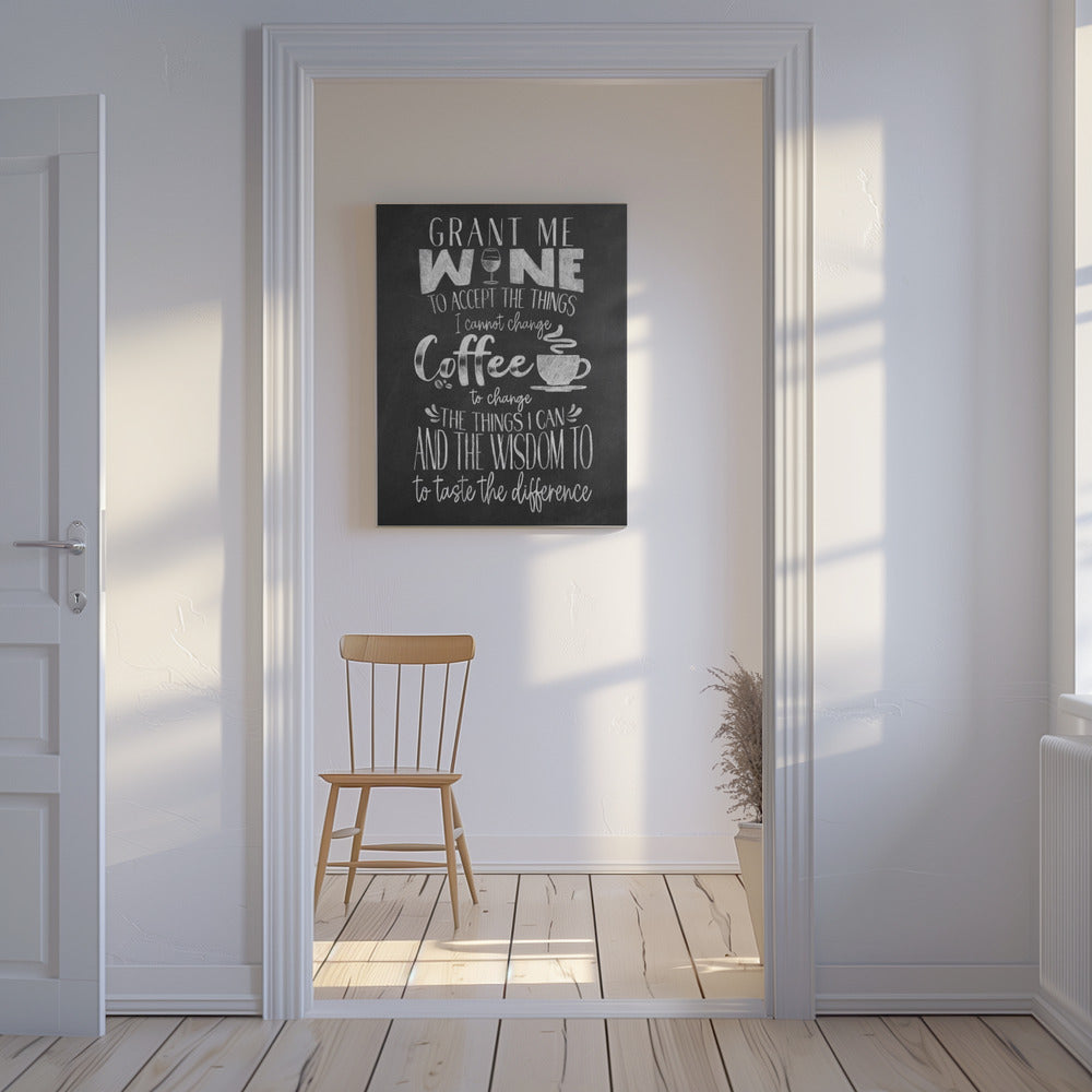 Wein und Kaffee | Leinwand
