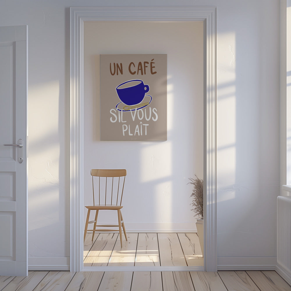 Un café | Leinwand