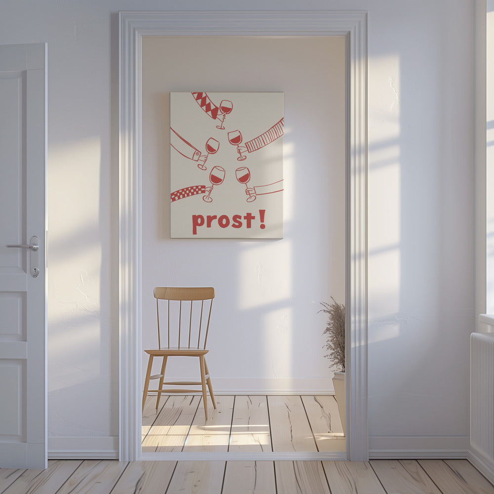 Prost! Weinparty mit Freunden | Leinwand