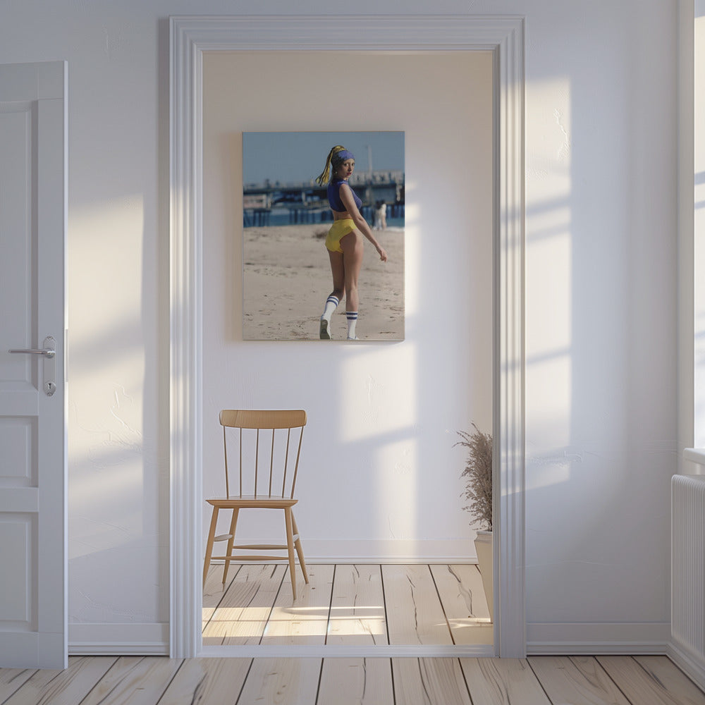 Girl With Pearl Earring Workout Mood | Canvas