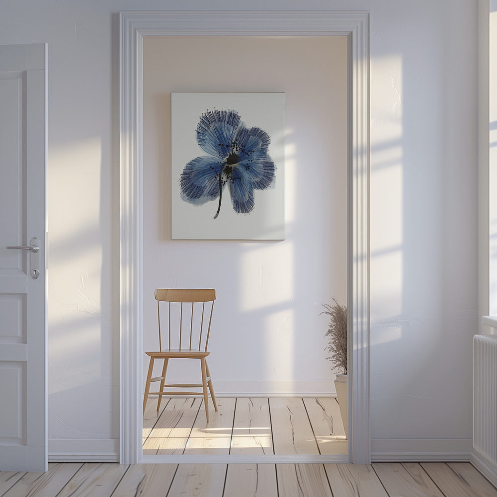 Blaue Blume 1 | Leinwand