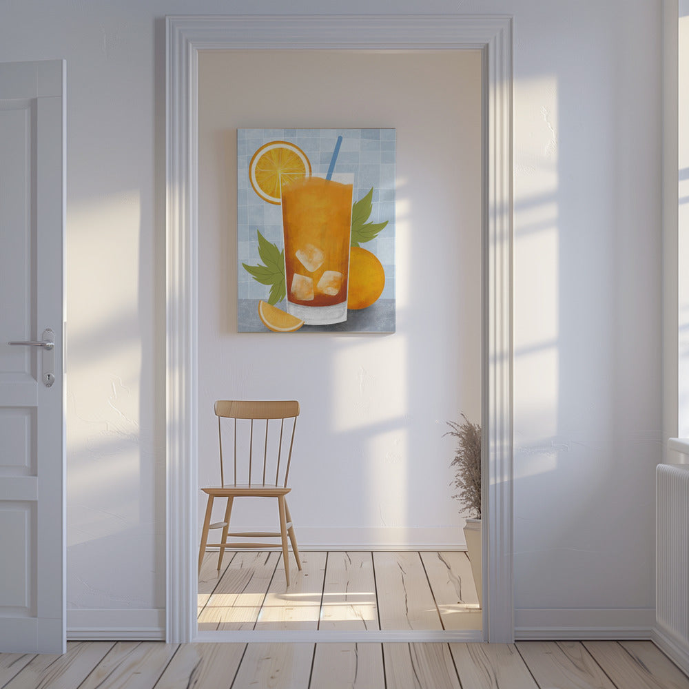 Orangengetränk | Leinwand