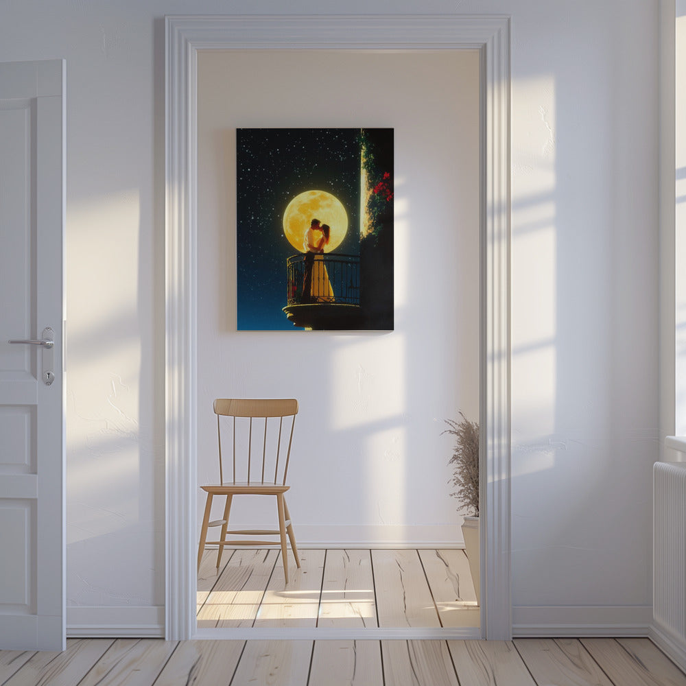 Liebe unter dem Mond | Leinwand