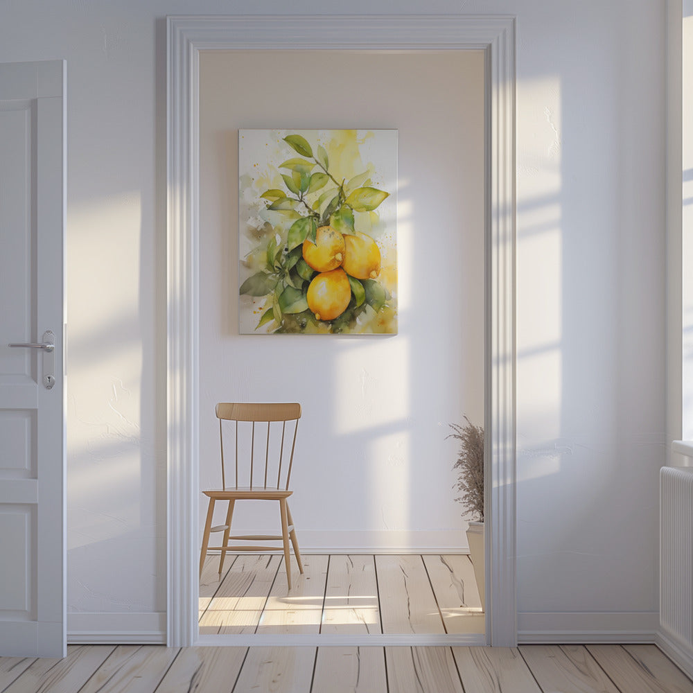 Lemons and Leaves | Canvas