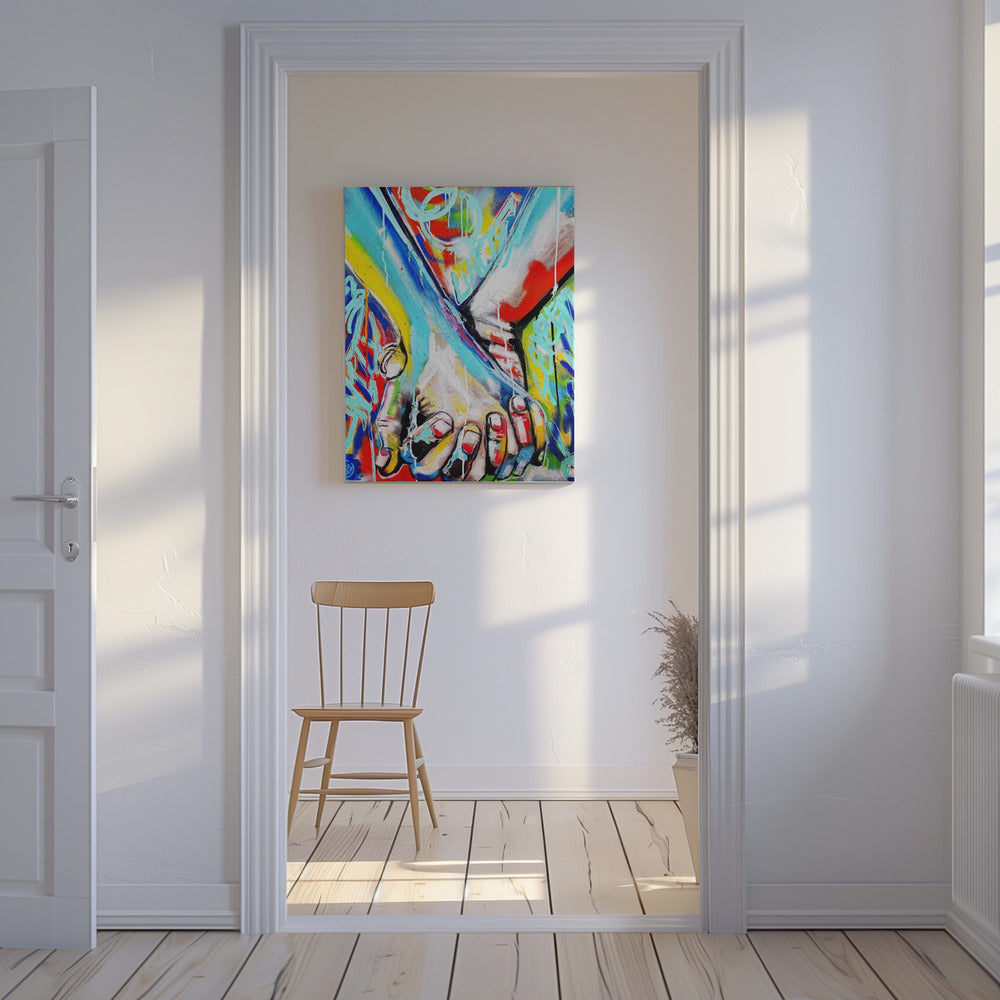 Lebendige Straßenkunst | Leinwand