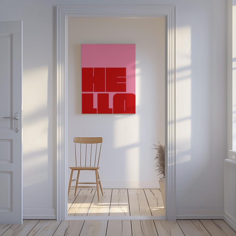 Bold Greeting Bliss | Canvas