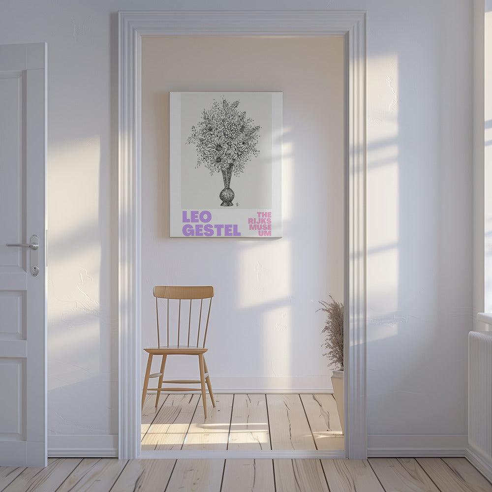 Elegante Blumen in einer Vase | Leinwand