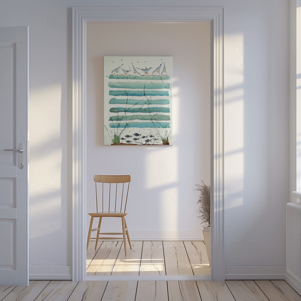 Serene Coastal Scene | Canvas